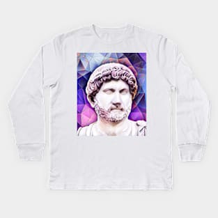 Arrian Pink Portrait | Arrian Artwork 8 Kids Long Sleeve T-Shirt